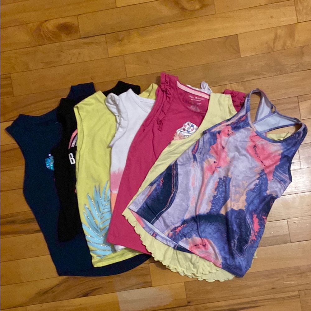 Colorful Kids Tank Tops Set Size 5-6